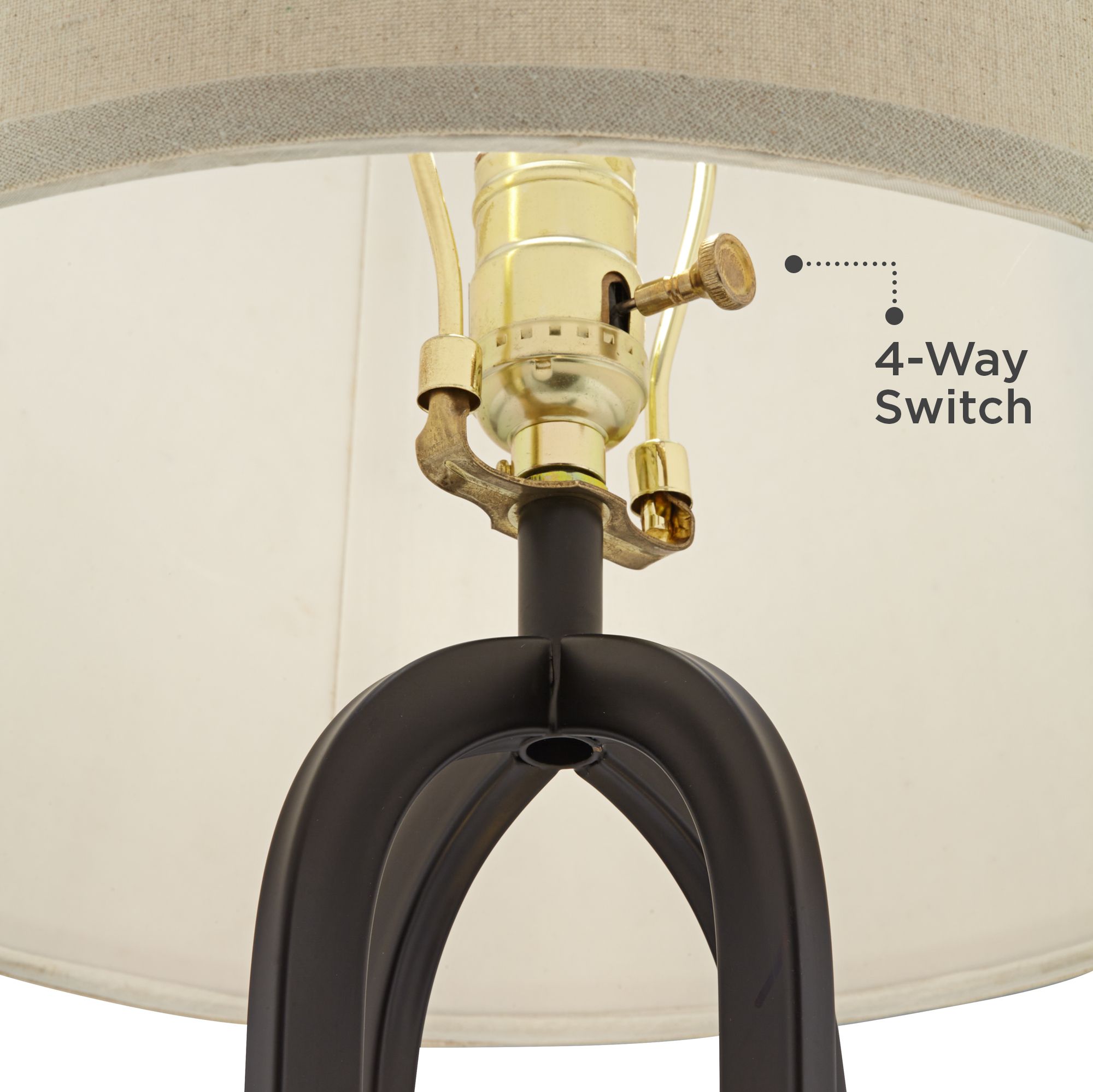 Marcel Black LED USB Night Light Table Lamps With Round Acrylic Risers 478D0 Lamps Plus