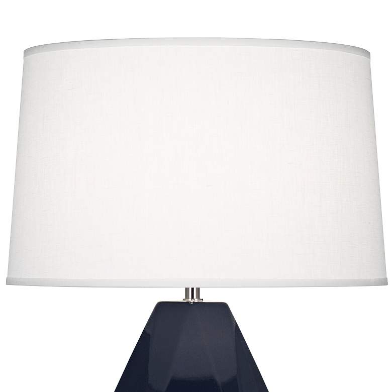 Image 2 Delta Midnight Blue Glazed Ceramic Accent Table Lamp more views