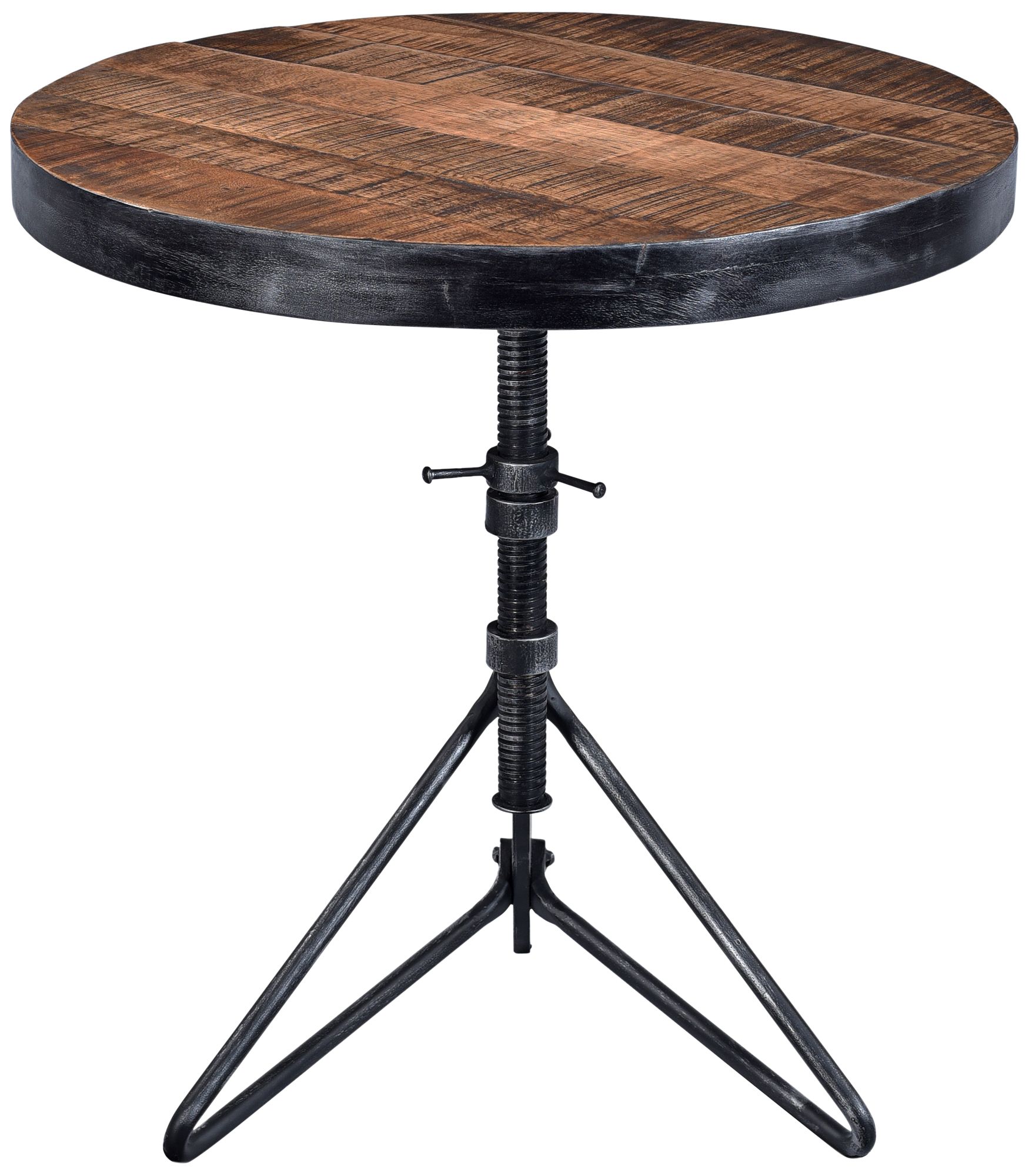 Braden 24" Wide Natural Wood Adjustable Height Accent Table 47C81