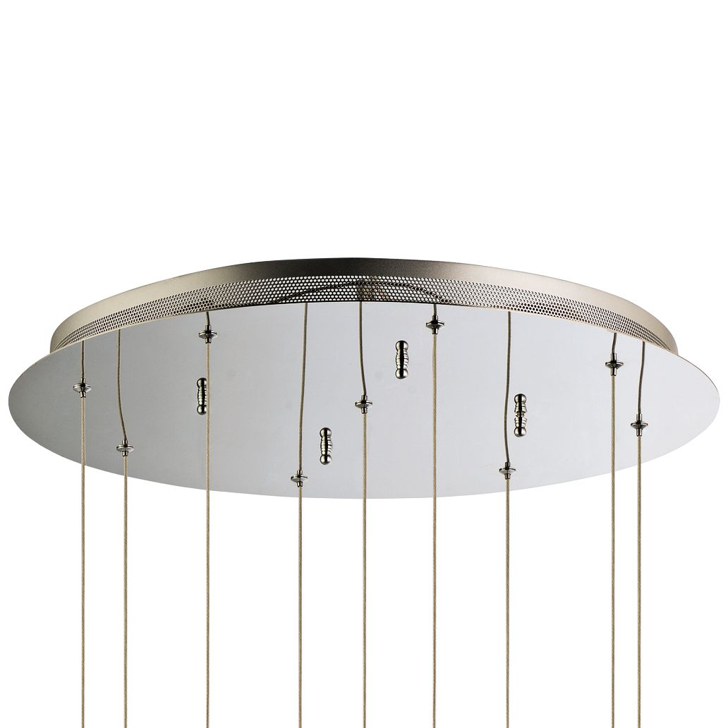 ET2 Orb II 21 3/4"W Chrome 9-Light LED Multi Light Pendant ...