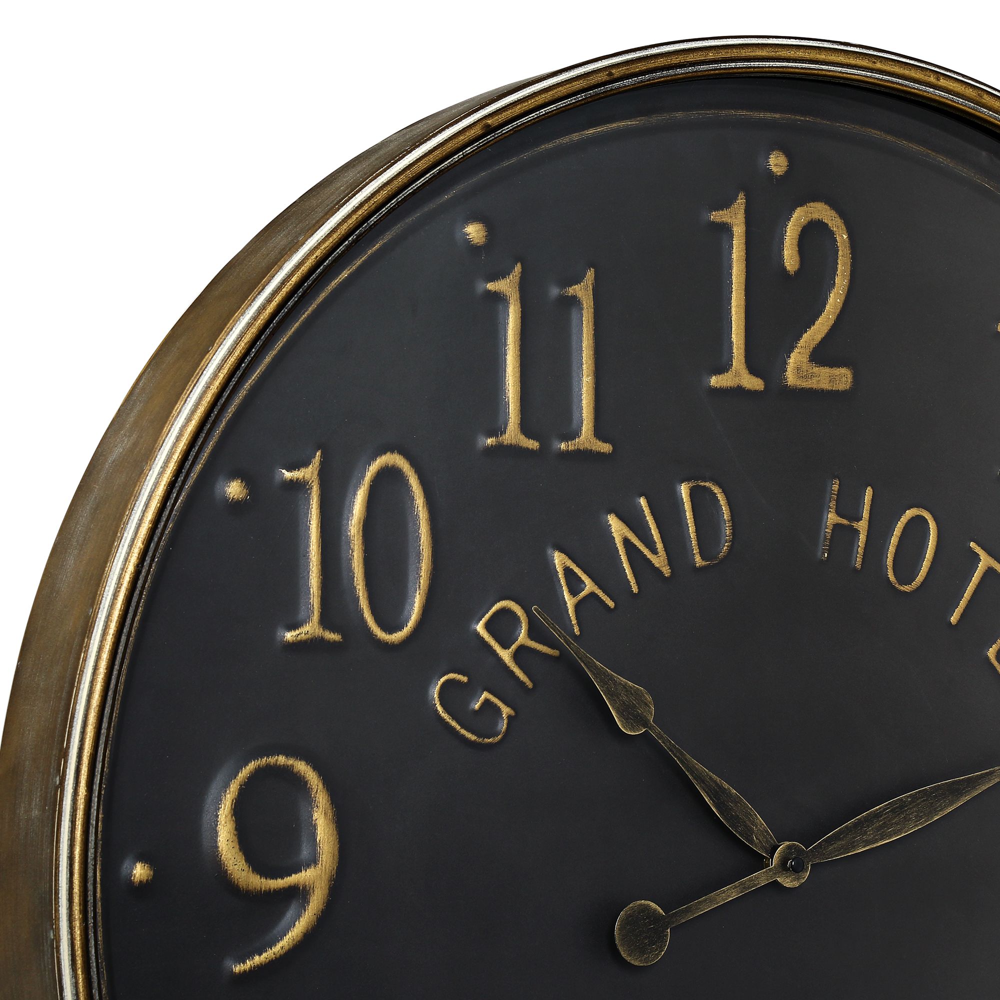 Grand Hotel 1978 Black 28 1/4" Round Wall Clock 47P94 Lamps Plus