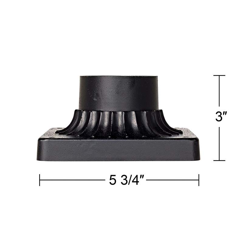 Texturized Black Finish Post Mount Adaptor more views