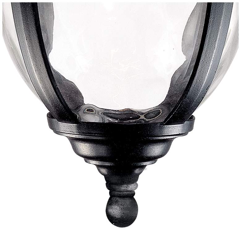 Bellagio 18&quot; High Texturized Black Outdoor Hanging Light more views