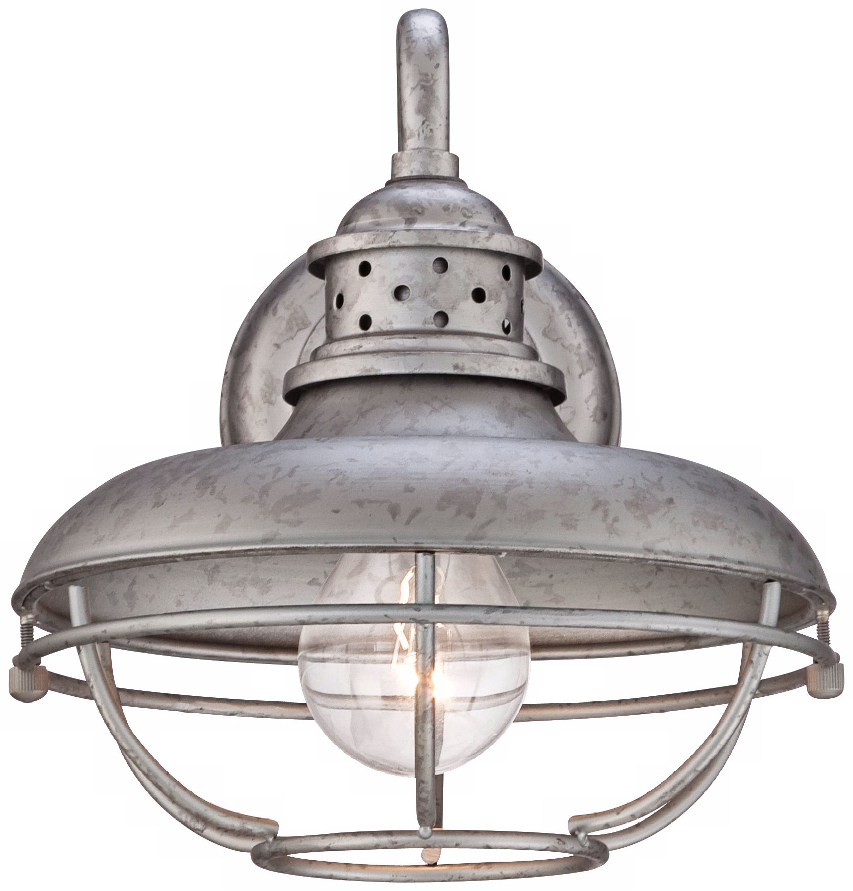 Franklin Park 9" High Galvanized Steel Outdoor Wall Light 4F502