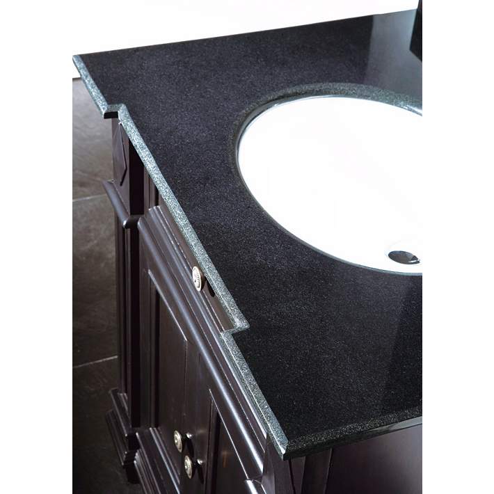 Es 31 Wide Black Antique Single Sink Bathroom Vanity 4n331 Lamps Plus - 31 White Bathroom Vanity With Sink