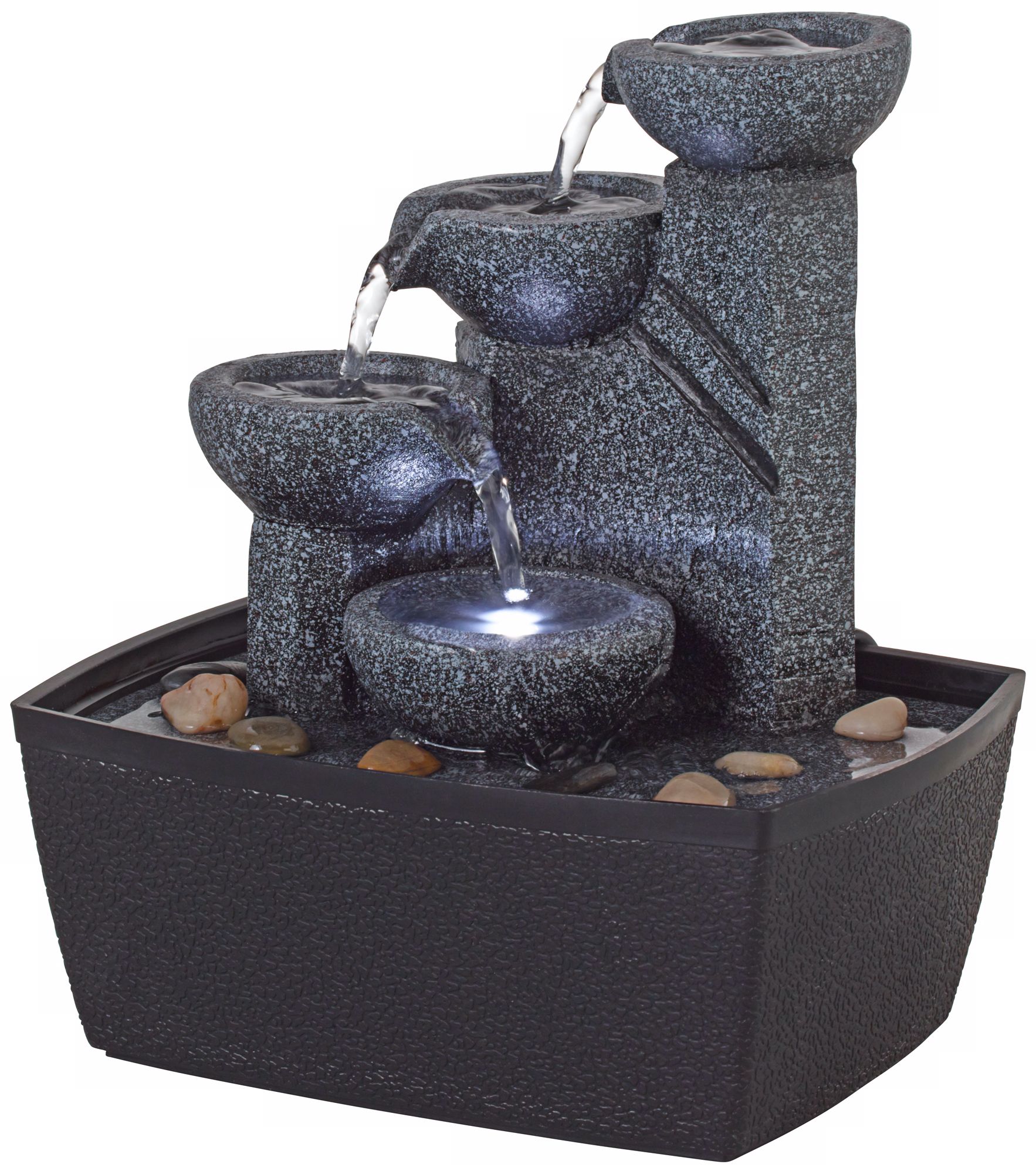 Rowell 7 1 2 High Tabletop Fountain With Light