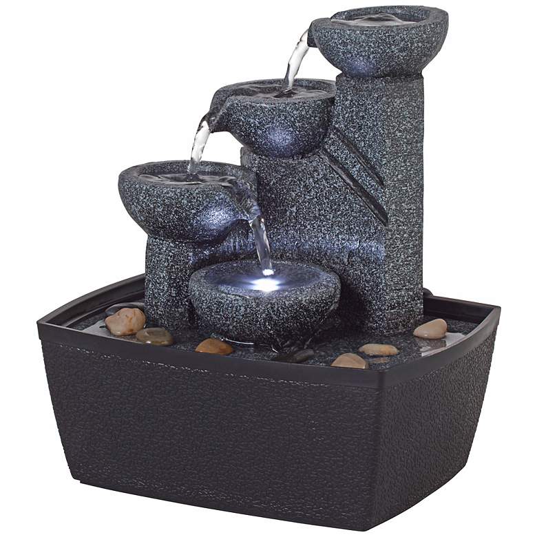 Rowell 7 1/2&quot; High Tabletop Fountain with Light more views