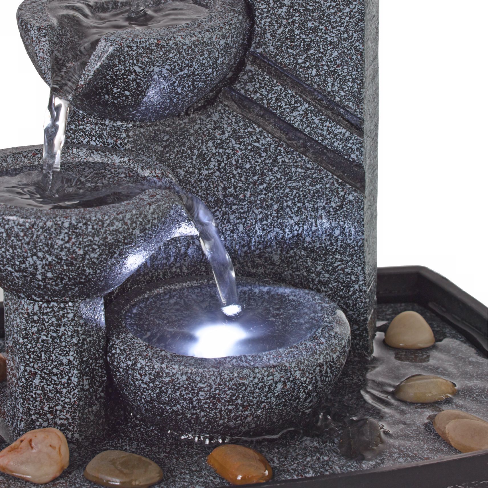Rowell 7 1 2 High Tabletop Fountain With Light