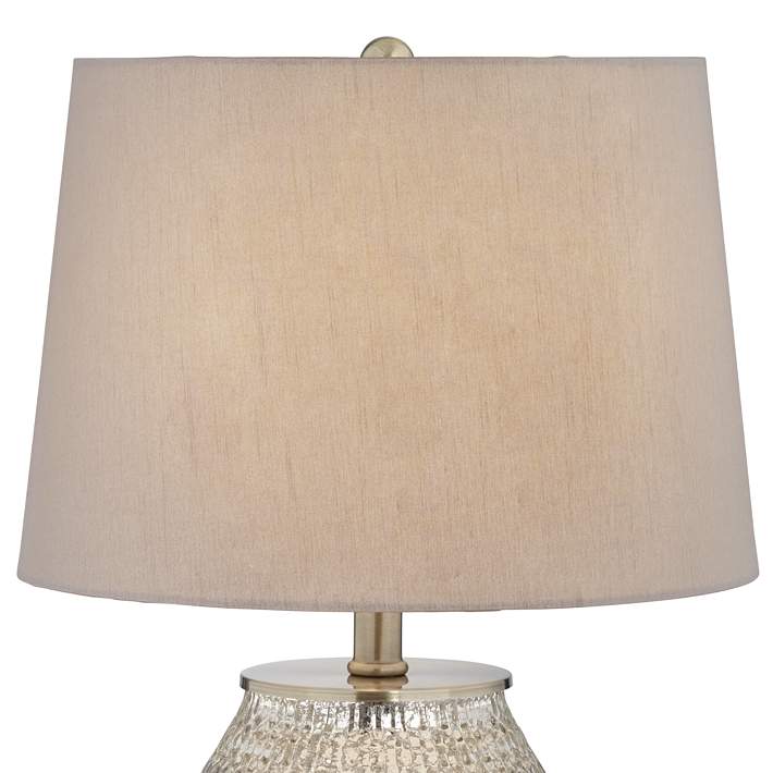 Zax Mercury Glass Table Lamp 4t743, Mercury Glass Lamp Shades For Chandelier