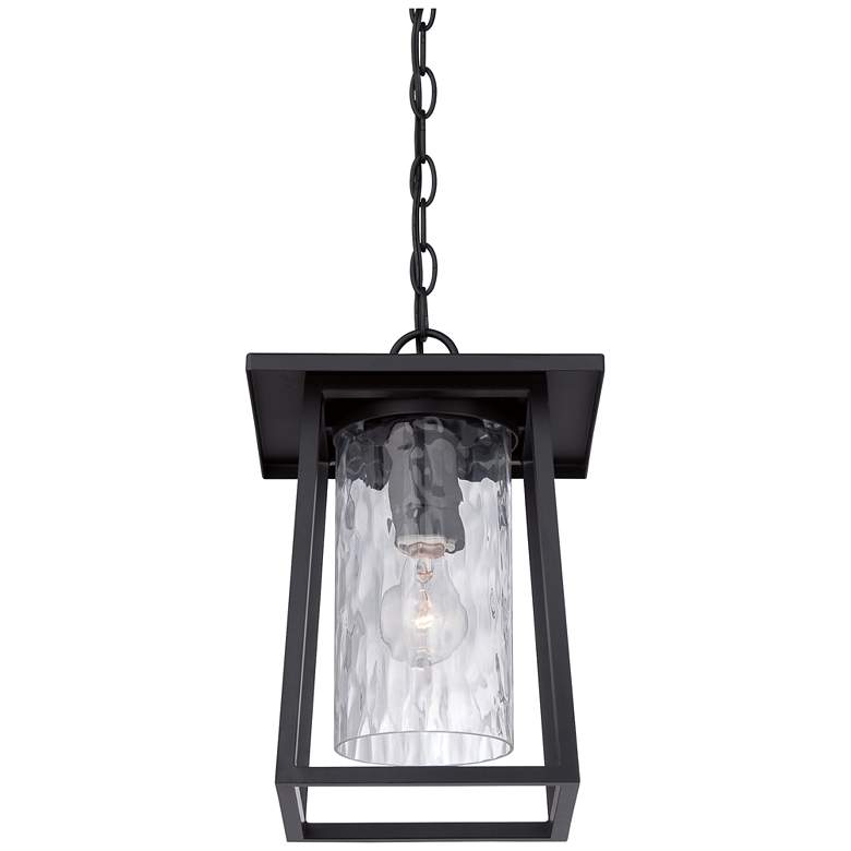 Quoizel Lodge 13 1/2&quot; High Black Outdoor Hanging Light more views