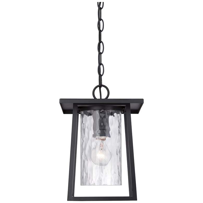 Quoizel Lodge 13 1/2&quot; High Black Outdoor Hanging Light more views