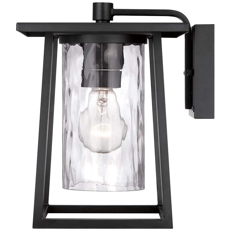 Image 2 Quoizel Lodge 10 1/2" High Black Outdoor Wall Light more views