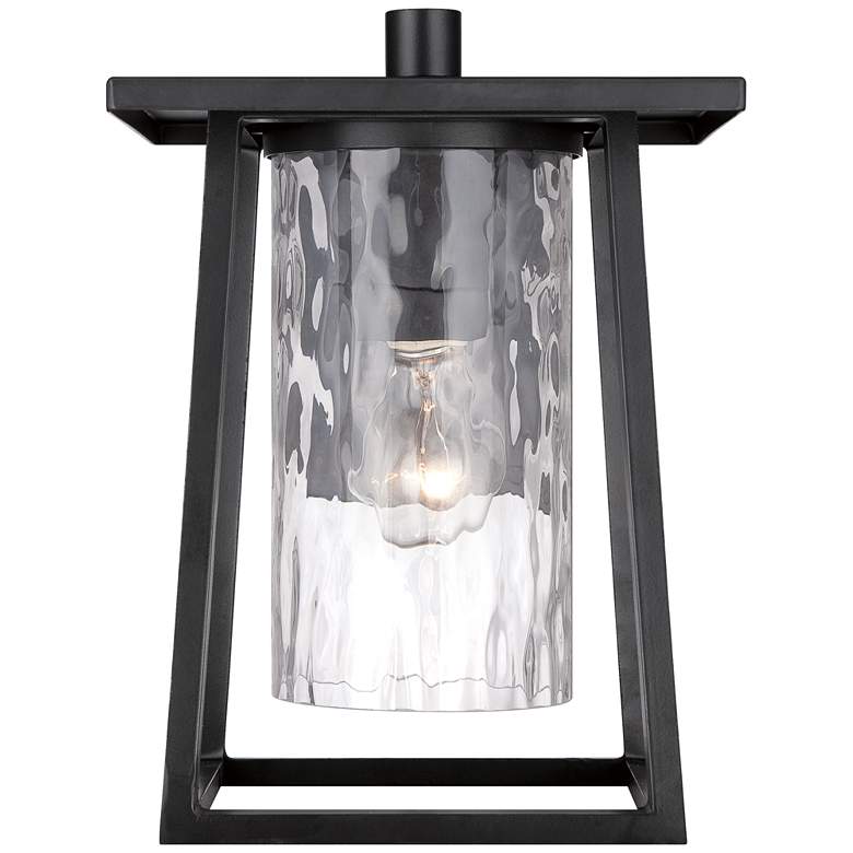 Quoizel Lodge 12 1/2&quot; High Black Outdoor Wall Light more views