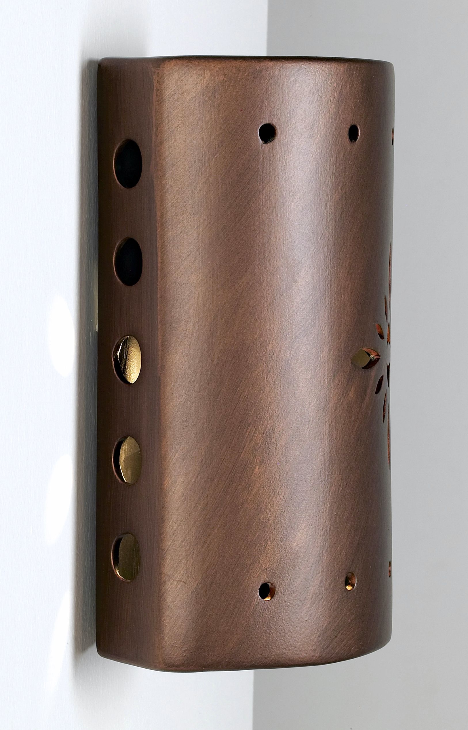 Ceramic Star Pattern Outdoor Wall Light - #52670 | Lamps Plus