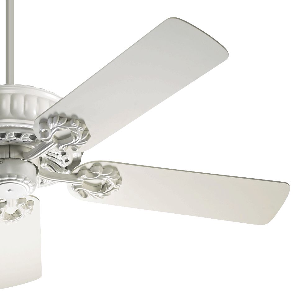 52" Quorum Empress Studio White Ceiling Fan 52835 Lamps Plus
