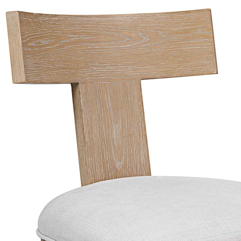 Uttermost Idris White Fabric Armless Chair more views