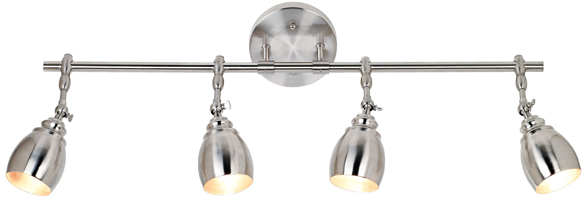 Pro Track Elm Park Brushed Nickel 4Light Track Fixture 53787