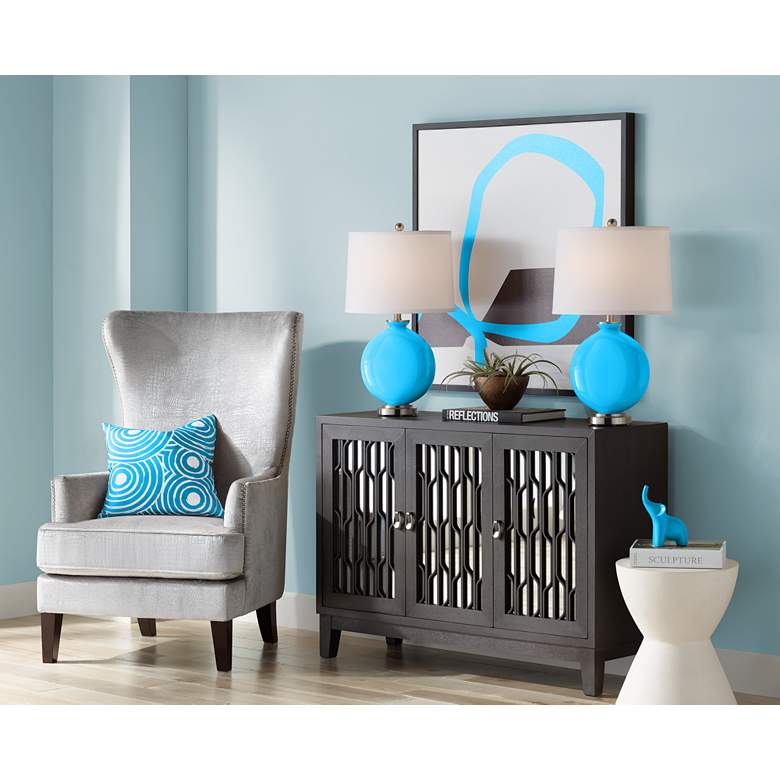 Sky Blue Carrie Table Lamp Set of 2 more views