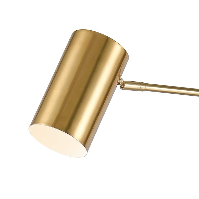 Image 2 Dimond Dien Honey Brass Metal Adjustable LED Arc Floor Lamp more views