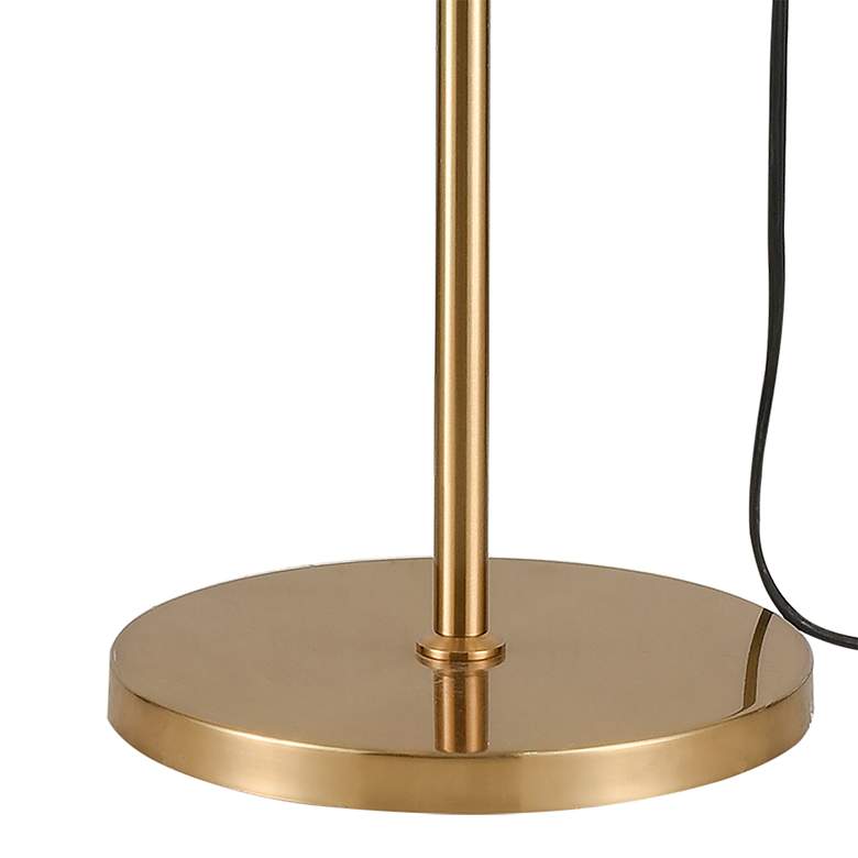 Image 3 Dimond Malbo Honey Brass Metal Adjustable LED Arc Floor Lamp more views