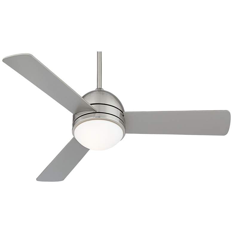 44" Casa Vieja Trifecta Brushed Nickel LED Ceiling Fan - #54A65 | Lamps