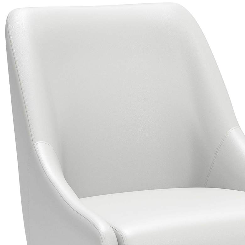 Zuo Madelaine White Faux Leather Dining Chair more views