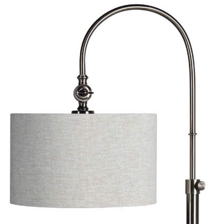 Image 2 Forty West Ford Brushed Nickel Metal Desk Lamps Set of 2 more views