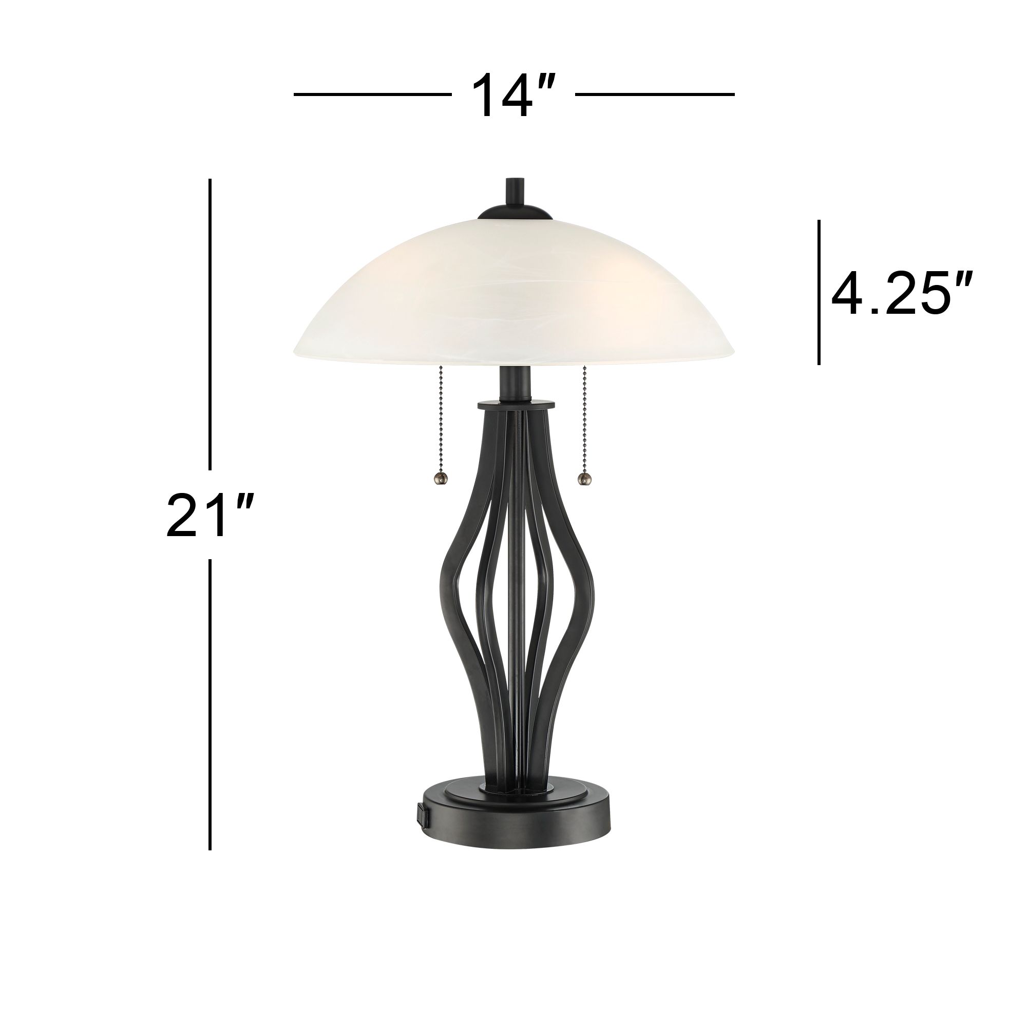 desk lamp glass shade