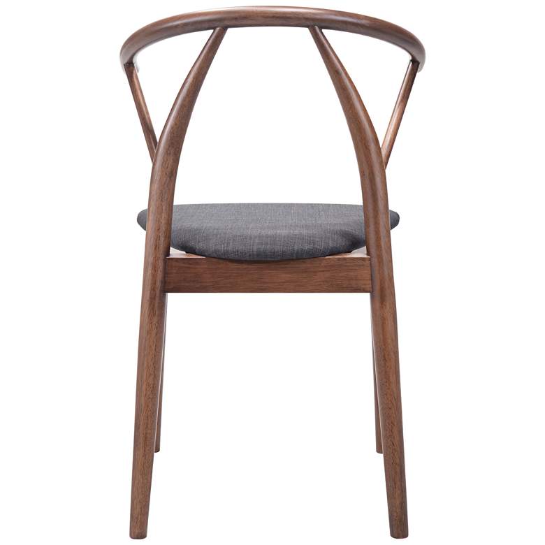 Zuo Communion Espresso Fabric Dining Chairs Set Of 2