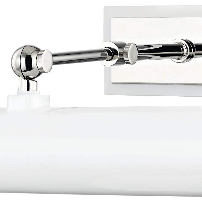 Image 2 Mitzi Holly 16 1/4"W Polished Nickel and White Picture Light more views