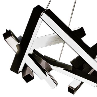 Modern Forms Chaos 34 Wide Black 21 Light Led Chandelier 55r32 Lamps Plus