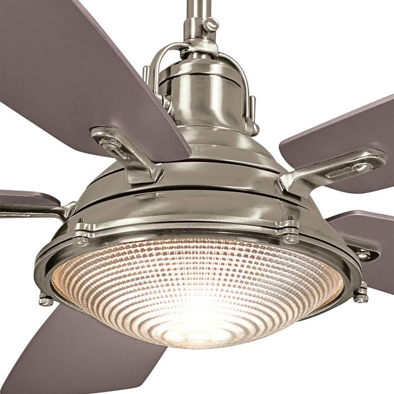 Image 3 56" Minka Aire Groton Brushed Nickel Wet Rated LED Fan with Remote more views