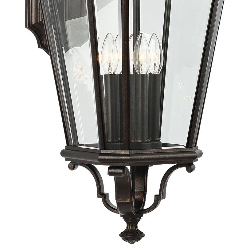 Cotswold Lane 36 1/4" High Bronze and Beveled Glass Wall Light 56K97