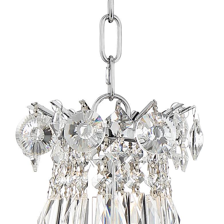 Cascade 19&quot; Wide Chrome and Crystal Chandelier more views