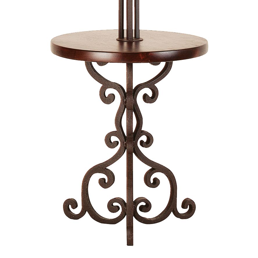 iron scroll floor lamp