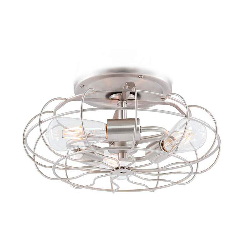Image 4 60" The Strand Brush Nickel LED Ceiling Fan with Remote more views