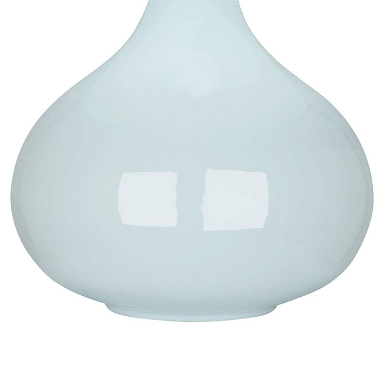 Robert Abbey June Baby Blue Table Lamp with Buff Linen Shade more views