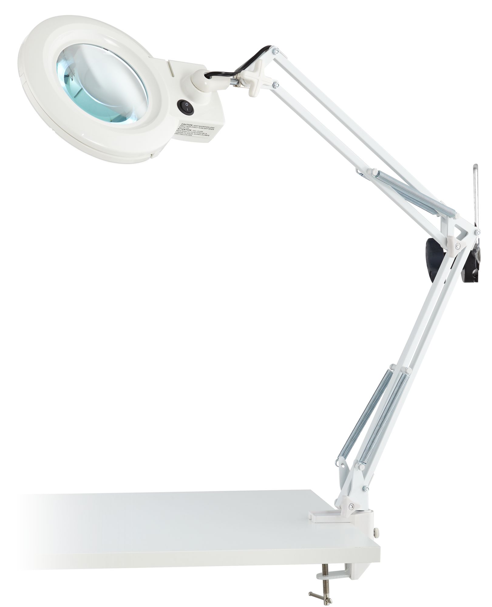 magnifier desk lamp with clamp