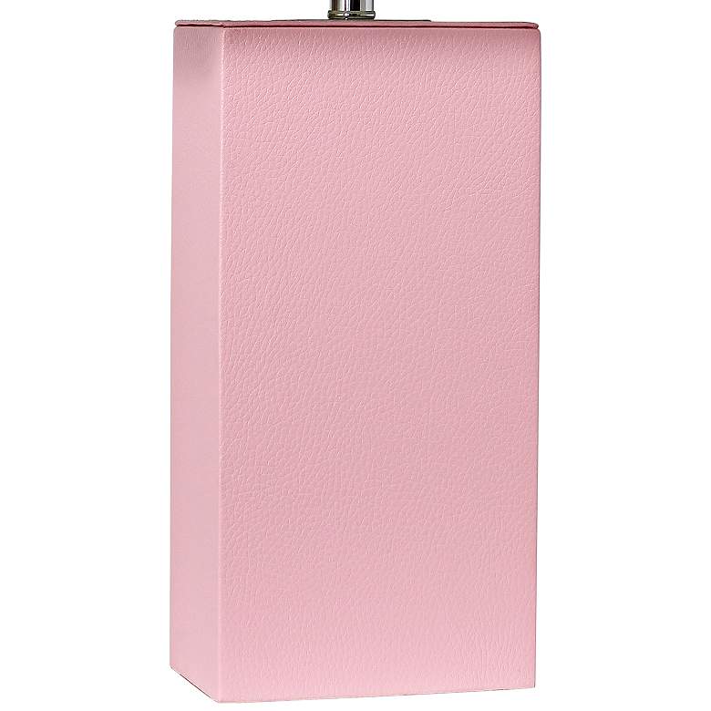 Image 4 Elegant Designs Pink Leather Table Lamps Set of 2 more views
