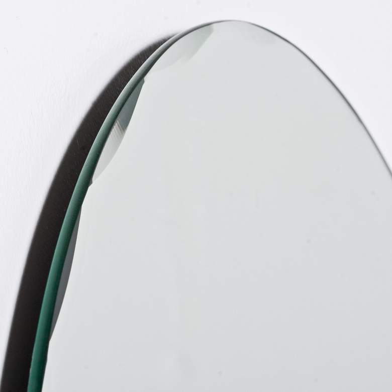 Rita Modern 23 1/2&quot; x 31 1/2&quot; Arched Wall Mirror more views