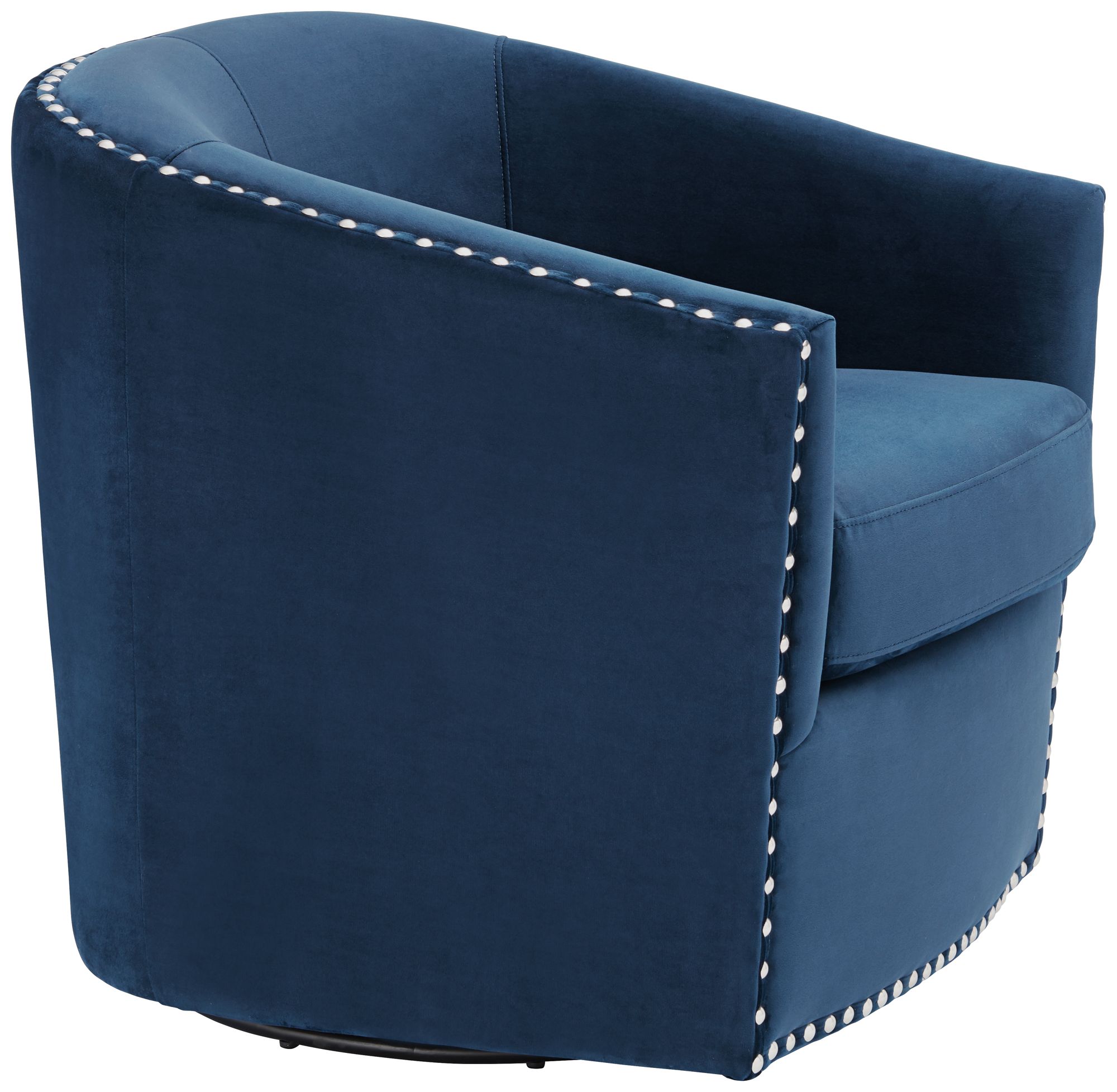 Fullerton Navy Blue Swivel Accent Chair 58W22 Lamps Plus
