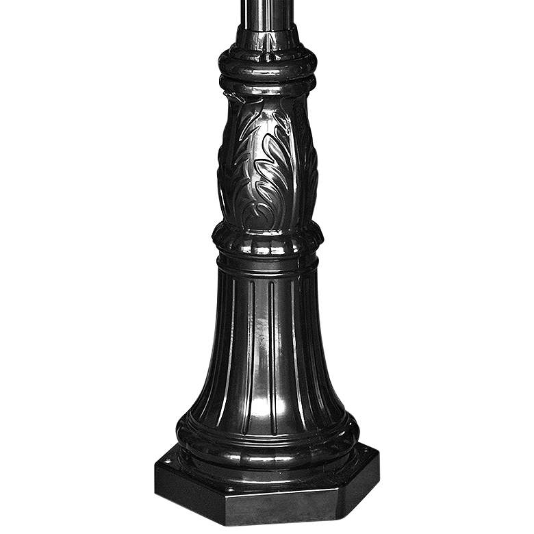 Commercial 78&quot; High Black Outdoor Post Light Pole more views