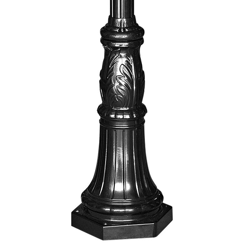 Commercial 96&quot; High Black Outdoor Post Light Pole more views