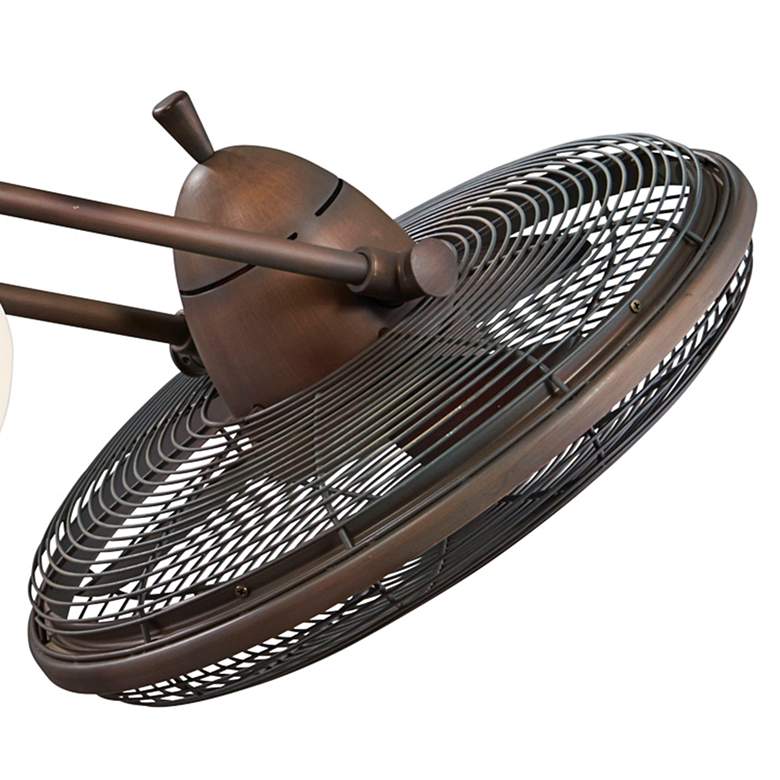 Image 4 42" Minka Aire Gyro Restoration Bronze LED Ceiling Fan with Remote more views