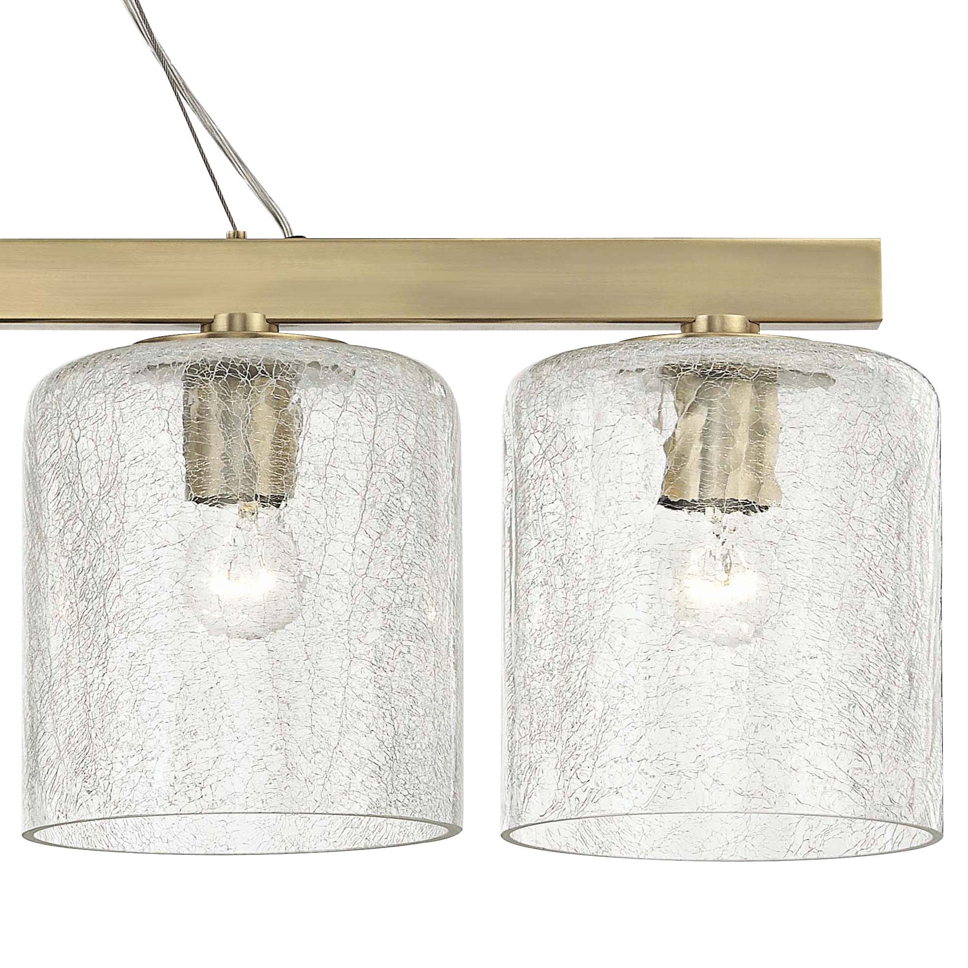 Charles 40 1/2" Wide Aged Brass Kitchen Island Light Pendant 59A49