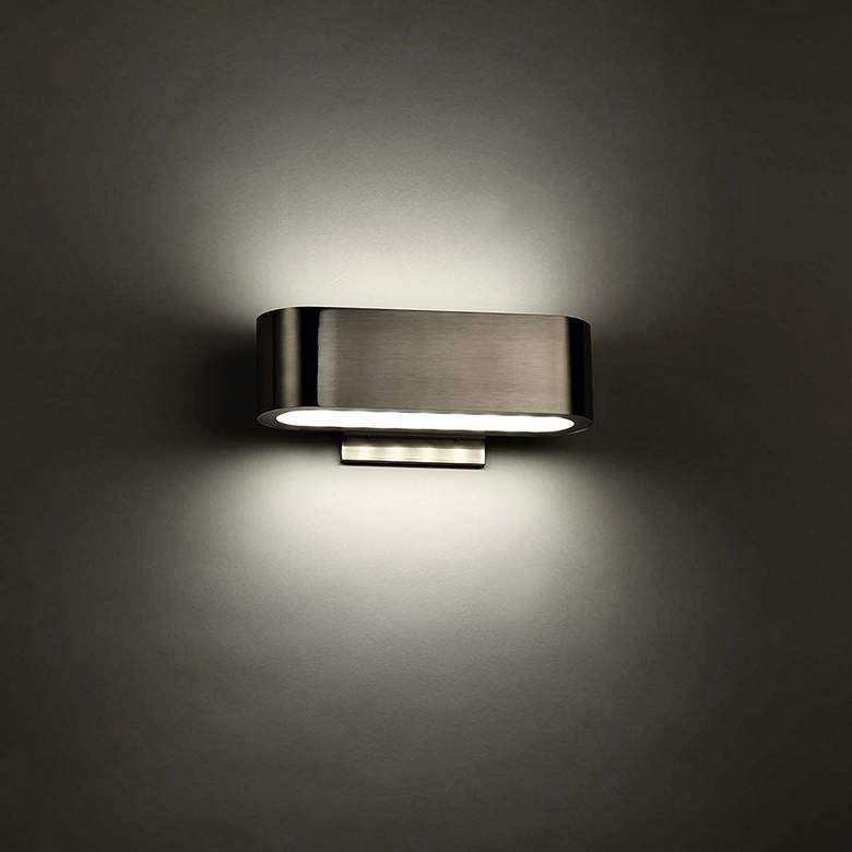 Modern Forms Nia 4 1/2&quot; High Brushed Nickel Up-Down LED Wall Sconce more views