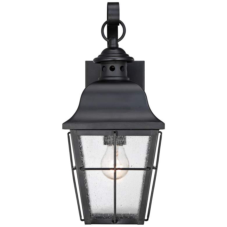 Quoizel Millhouse 15 1/2&quot; High Black Outdoor Wall Light more views