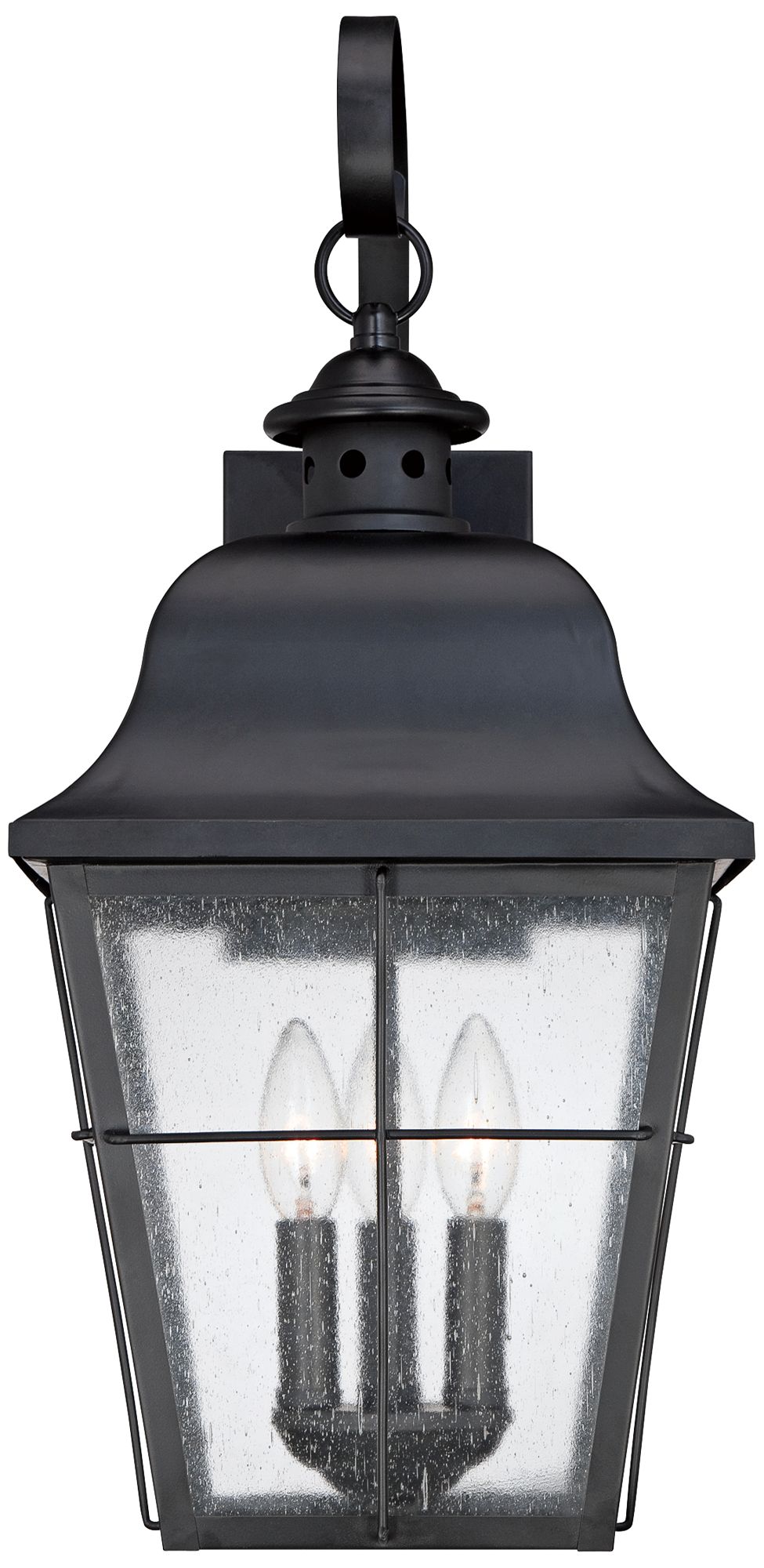 Quoizel Millhouse 22" High Black Outdoor Wall Light 5F666 Lamps Plus