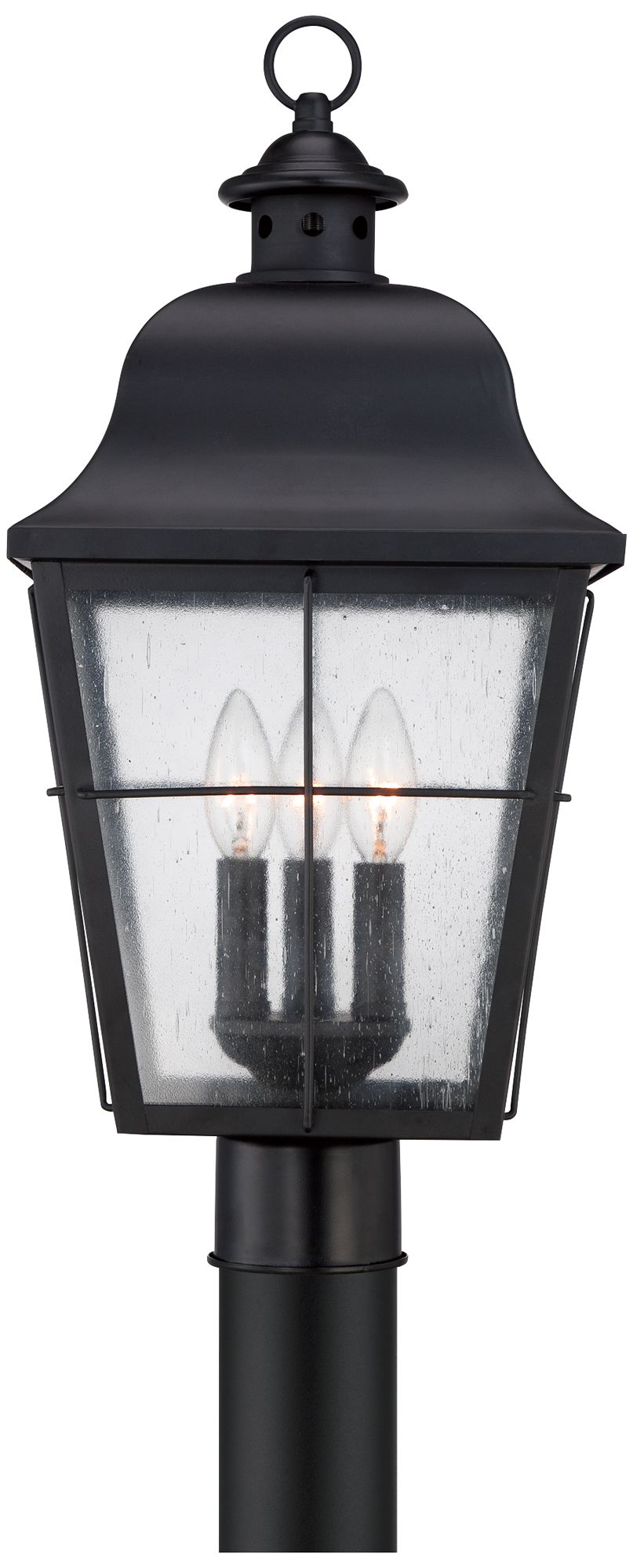 Quoizel Millhouse 21 1/2" High Black Outdoor Post Light 5F669