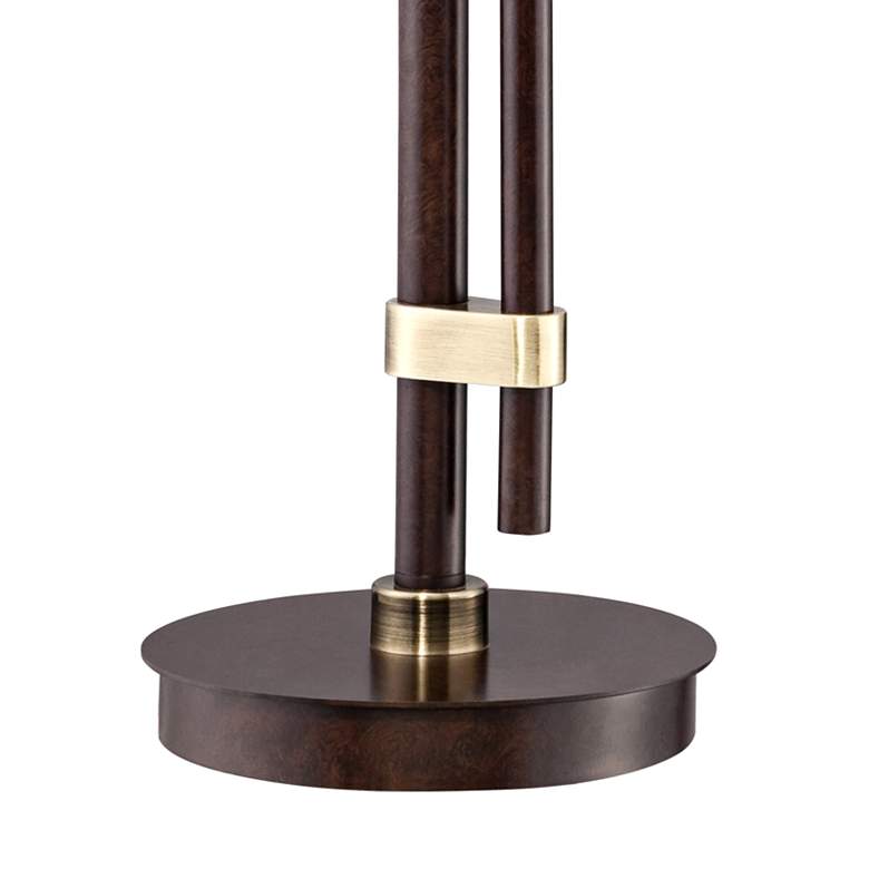 Image 6 Calyx Cognac Glass Industrial Bronze Desk Lamp more views